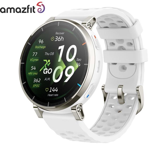 アマズフィット AMAZFIT スマートウォッチ Active 3 Premium エアロホワイト 腕時計 メンズ レディース GPS ランニング マラソン ウェアラブル SP170082-C249