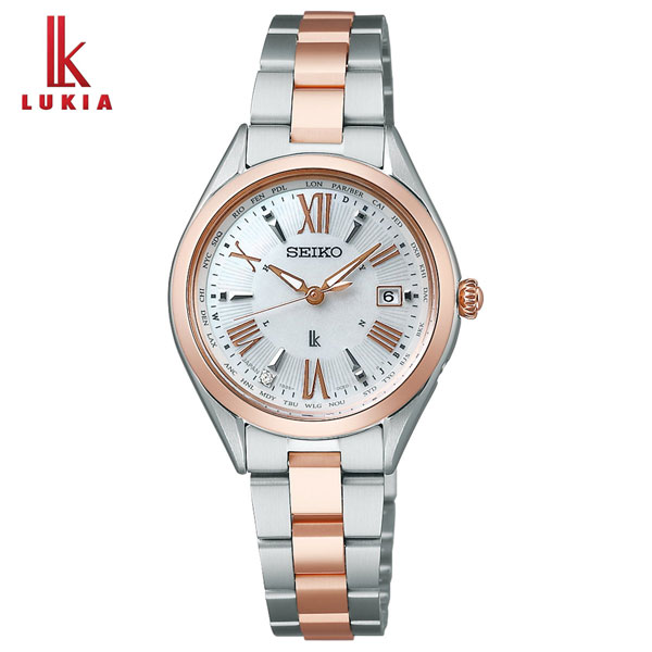 【稼働】セイコー SEIKO ルキア LUKIA 電波ソーラー LUKIA セイコー ルキア ソーラー電波 ワールドタイム 電波