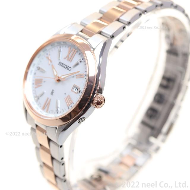 セイコー ルキア SEIKO LUKIA 電波 ソーラー 腕時計 レディース チタン