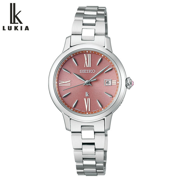 （つ-U-152） 稼動品 SEIKO セイコー LUKIA LK １B22-OAZO レディース腕時計 ソーラー シルバー ピンク文字盤 中古 SSVW241 ｜ セイコー ルキア LUKIA Grow ELAIZA IKEDA×DAICHI MIURA