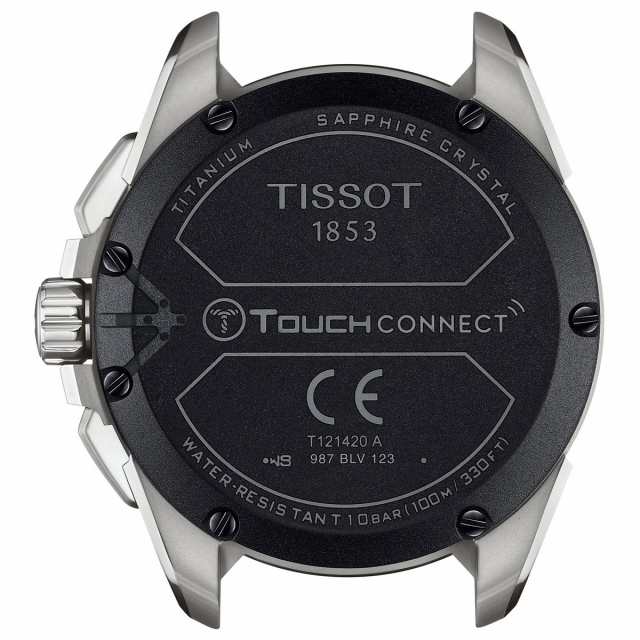 【ユングフラウ鉄道敷100年記念モデル】TISSOT　ティソ　ティー・タッチII　T0474204705111　クオーツ　アナログ　デジタル　タッチパネル　チタン　ラバー　オレンジ　メンズ　腕時計松前R56号店