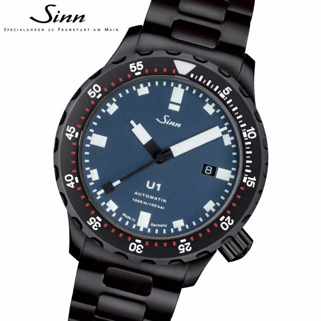 Sinn ジン U1.B.S 自動巻き 腕時計 メンズ Diving Watches ダイバーズウォッチ ステンレスバンド ドイツ製の通販は