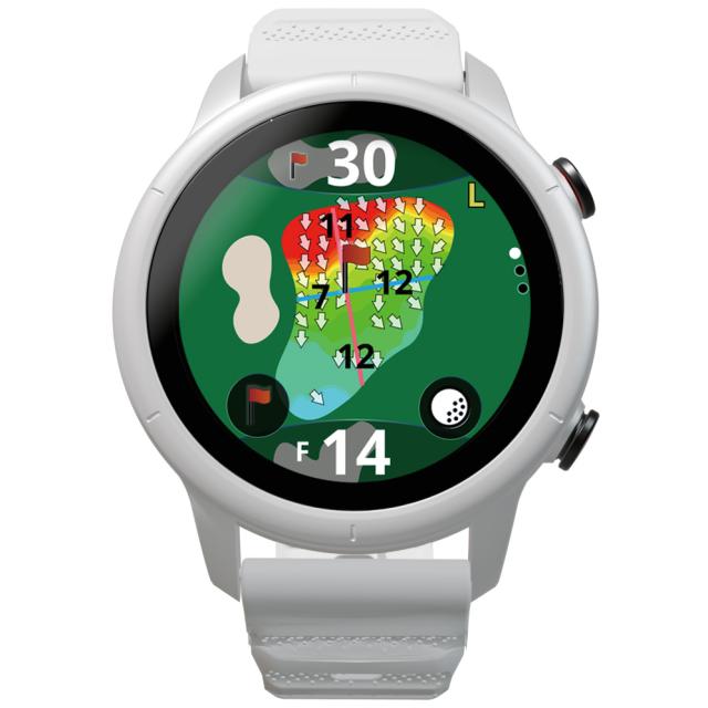 ショットナビ Shot Navi VELLIX V12 ベリックス V12 腕時計型 タッチパネル ゴルフ ナビ GPS 距離測定器 距離計測器 ホワイト_4