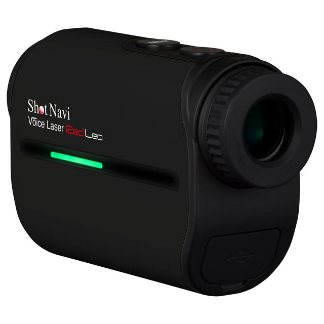 ショットナビ Shot Navi ボイスレーザー レッドレオ Voice Laser Red Leo ゴルフ レーザー 距離測定器 距離計測器 ブラック_1
