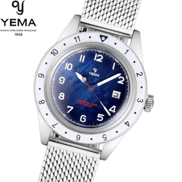イエマ YEMA フライグラフ フランス航空宇宙軍 UTC Flygraf French Air ＆ Space Force UTC Femme 腕時計 レディース 替えバンド付属 YMHF1578AA-GM