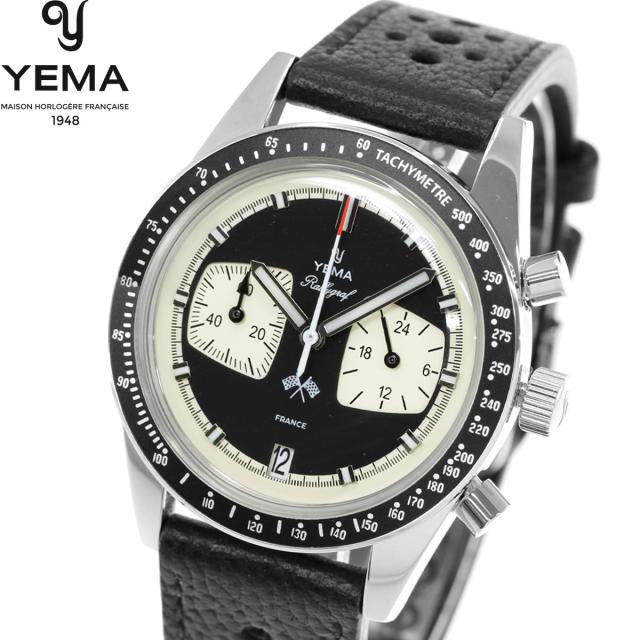 イエマ YEMA ラリーグラフ メカクォーツ リバースパンダ Rallygraf Meca-Quartz Reverse Panda 腕時計 クロノグラフ メンズ YMHF1580-AA