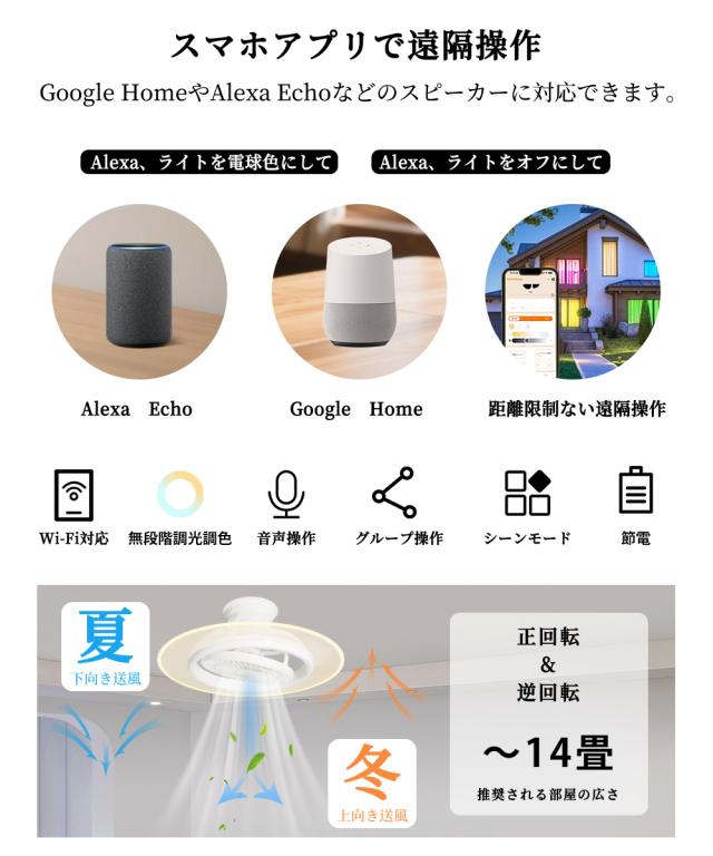 導光板付き シーリングファンライト 12畳 自動首振り 【引掛けデル 10000lm 静音 調光調色 間接照明】ファン付きシーリングライト 首振り アレクサ対応 アプリ操作 正逆回転扇風機 常夜灯モード ファン付き照明 トイレ リビング 和室 寝室 脱衣所 リモコン付き 15段階風量調節