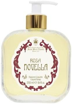 サンタマリアノヴェッラ リキッドソープ 石鹸 ローザ ガーデニア 250ml ガラスボトル ポンプ付き SANTA MARIA NOVELLA ROSA GARDENIA BATH GEL サンタマリアノヴェッラ リキッドソープ 石鹸 ローザ ガーデニア 250ml