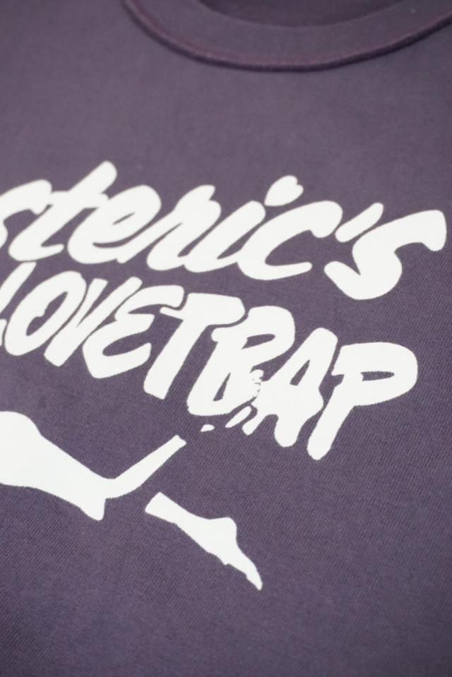 HYSTERIC GLAMOUR ヒステリックグラマー 01261CS01 HYSTERIC’S LOVETRAP ショート丈スウェット PURPLE 正規通販 レディース_7