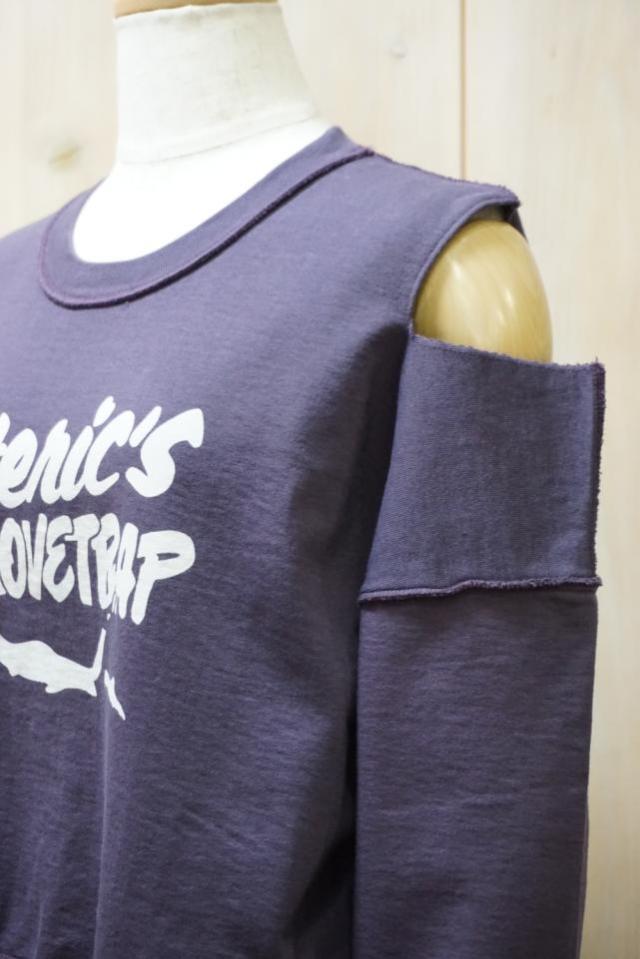 HYSTERIC GLAMOUR ヒステリックグラマー 01261CS01 HYSTERIC’S LOVETRAP ショート丈スウェット PURPLE 正規通販 レディース_9