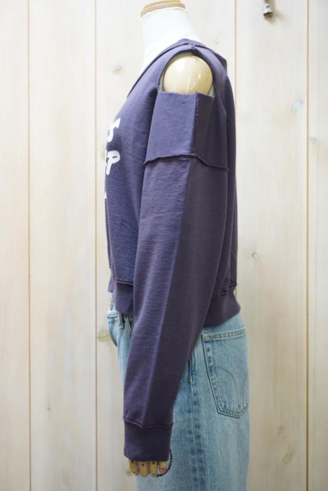 HYSTERIC GLAMOUR ヒステリックグラマー 01261CS01 HYSTERIC’S LOVETRAP ショート丈スウェット PURPLE 正規通販 レディース_11