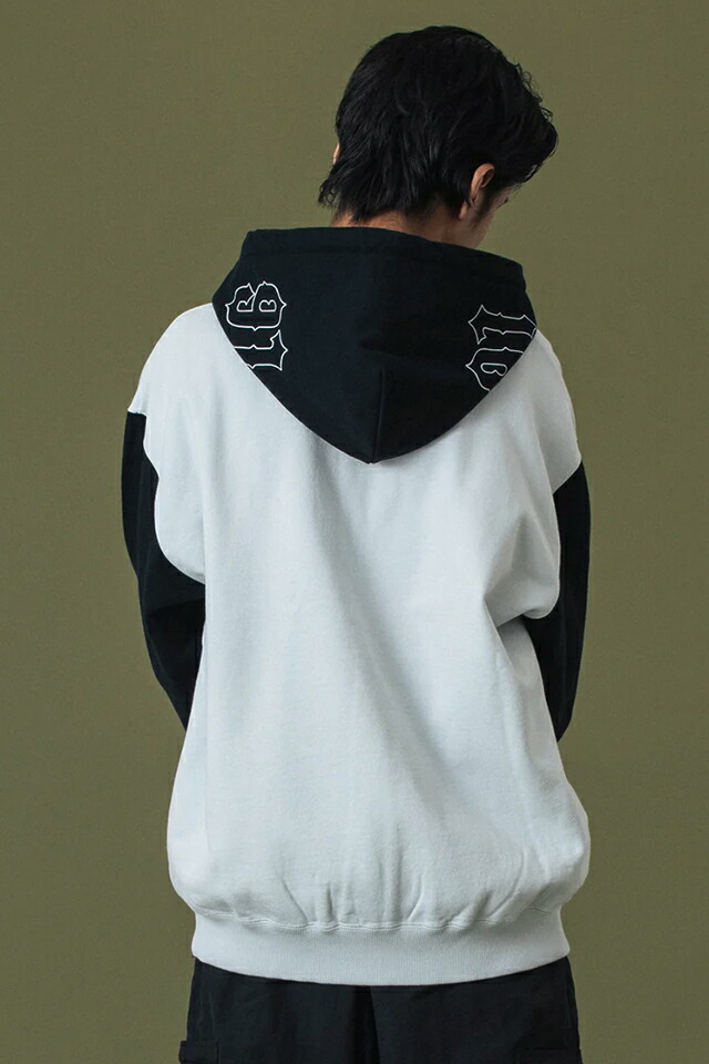XLARGE エクストララージ 101253012007 COLOR BLOCK ZIP HOODED SWEATSHIRT ジップパーカー BLACK 正規通販 メンズ レディース_5