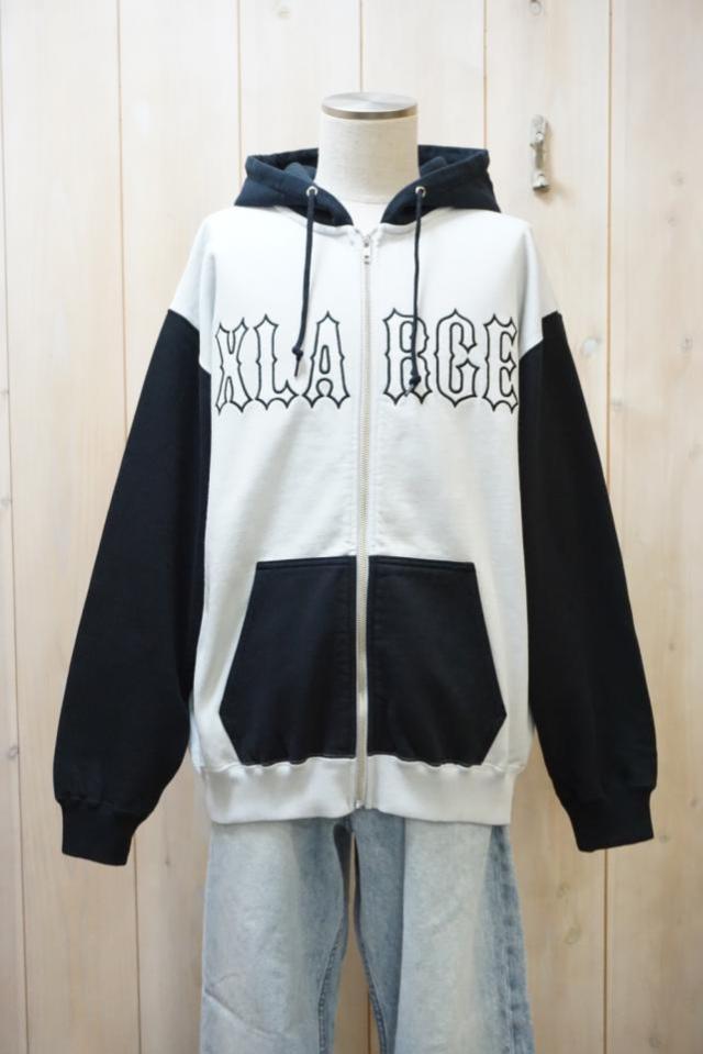 XLARGE エクストララージ 101253012007 COLOR BLOCK ZIP HOODED SWEATSHIRT ジップパーカー BLACK 正規通販 メンズ レディース_7