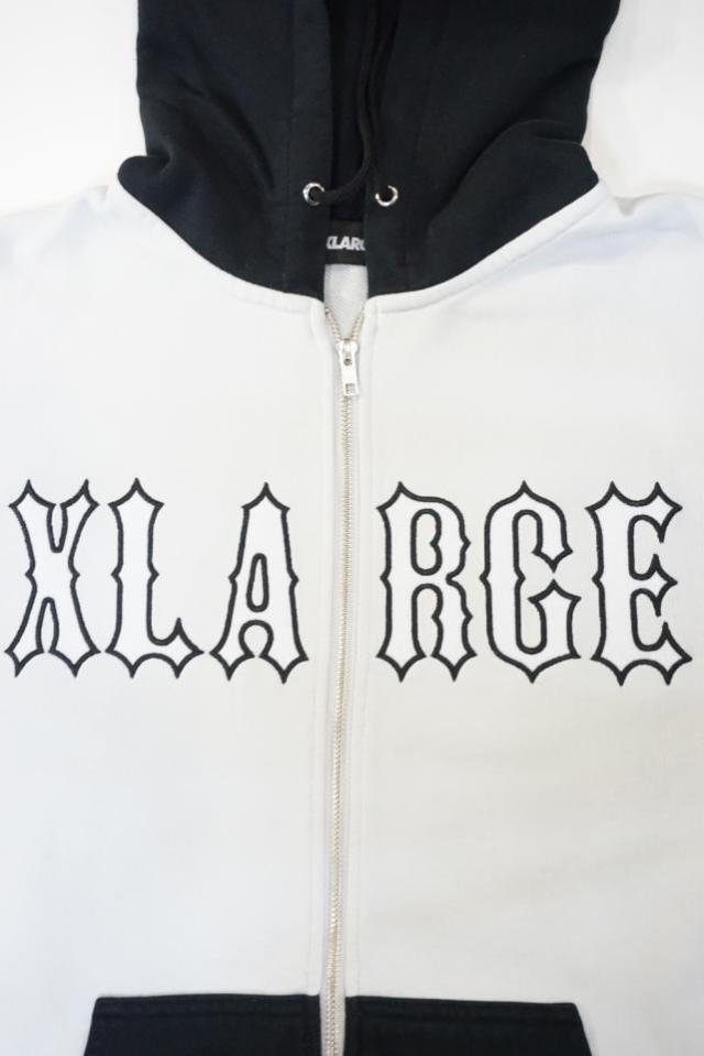 XLARGE エクストララージ 101253012007 COLOR BLOCK ZIP HOODED SWEATSHIRT ジップパーカー BLACK 正規通販 メンズ レディース_9