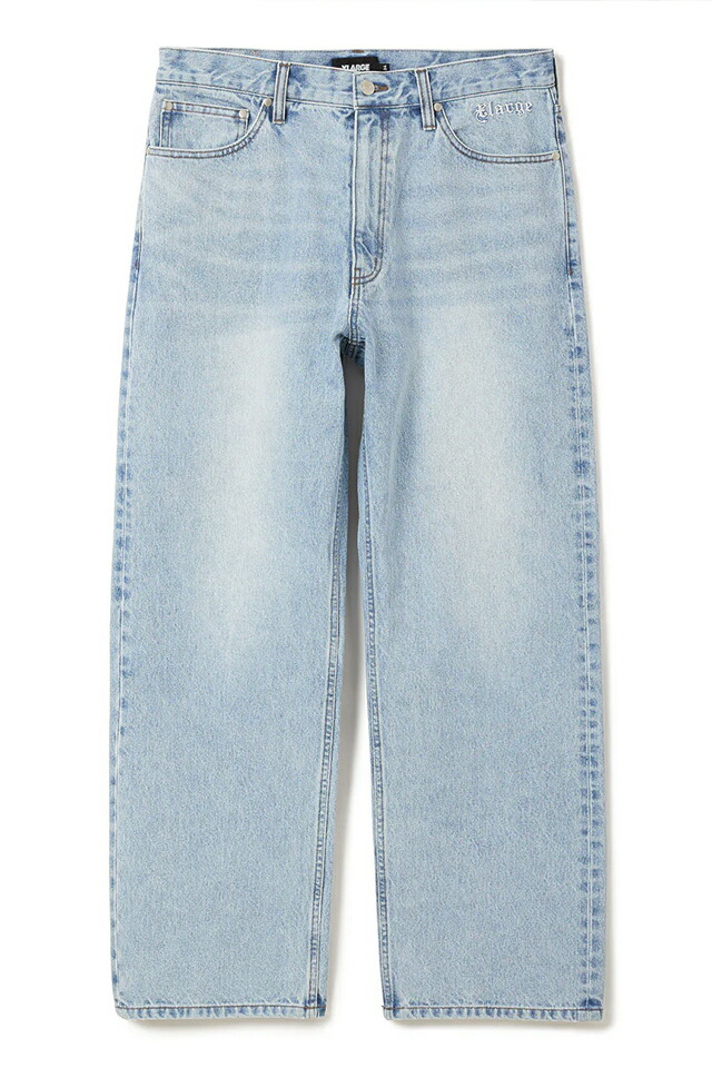 XLARGE エクストララージ 101253031015 OLD ENGLISH DENIM PANTS オールドイングリッシュデニムパンツ LtINDIGO 正規通販 メンズ レディース