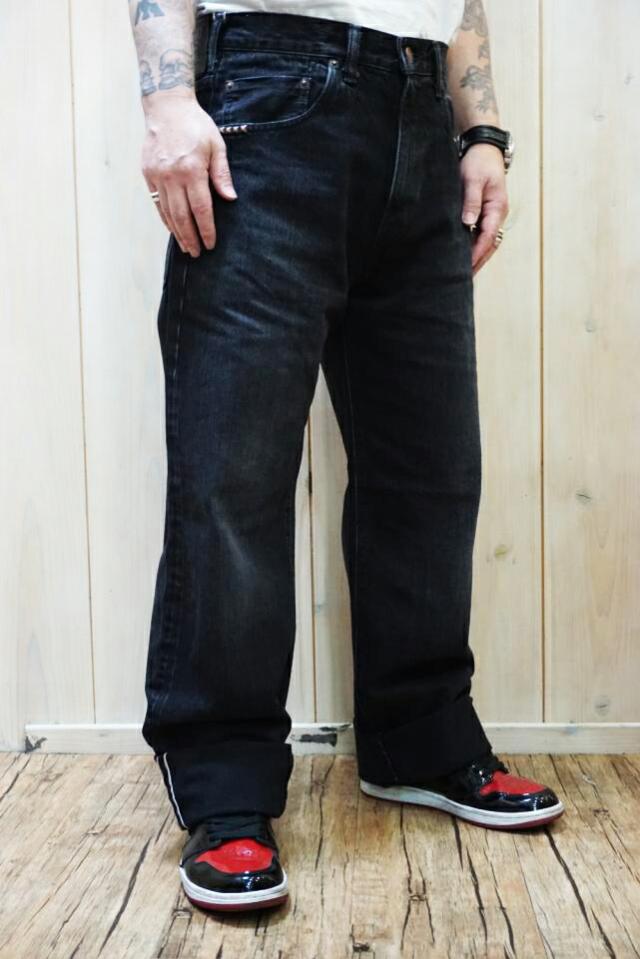 HYSTERIC GLAMOUR ヒステリックグラマー 02251AP09 ルーズストレートデニムパンツ BLACK 正規通販 メンズ_11