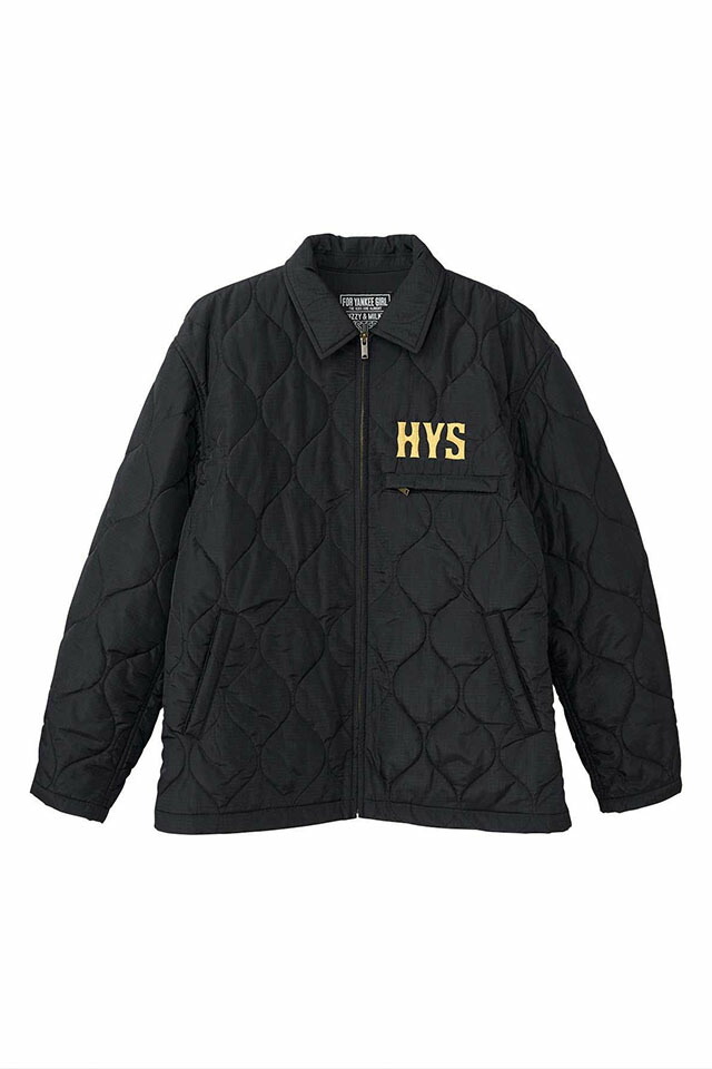 HYSTERIC GLAMOUR ヒステリックグラマー 02253AB08 GUITAR GIRL MICHIGAN刺繍 キルティングジャケット BLACK 正規通販 メンズ_2
