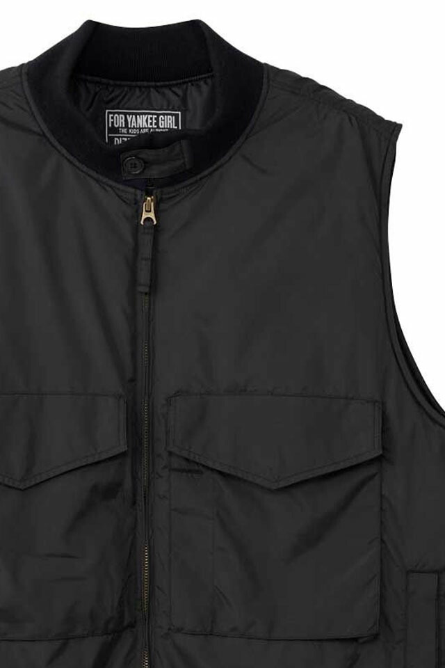 HYSTERIC GLAMOUR ヒステリックグラマー 02253AV02 VIXEN GIRLワッペン G-8 WEPベスト BLACK 正規通販 メンズ_1