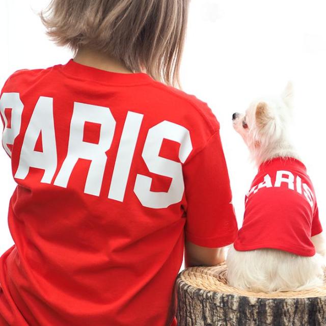 オリジン　オリジナル　11.4kg ドッグフード ビッグロゴペアTシャツ S-XLサイズ 犬 飼い主 ペアルック 送料