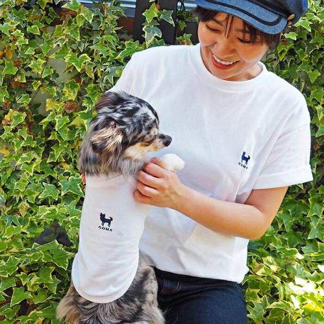ドッグシルエットペアTシャツ XXL-3XLサイズ 犬 飼い主 ペアルック 送料無料 お揃い Tシャツ 名入れ 名前入り 半袖 春夏 コーデ 中型大型ドッグウェア ペット 誕生日プレゼント ギフト 贈り物 好き プレゼント_3