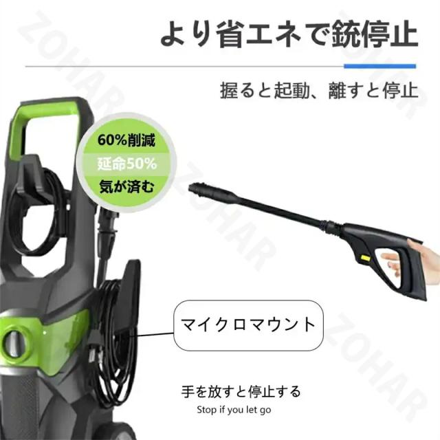 高圧洗浄機 業務用 家庭用 1800W 水道直結東西日本兼用 自吸両用 高圧