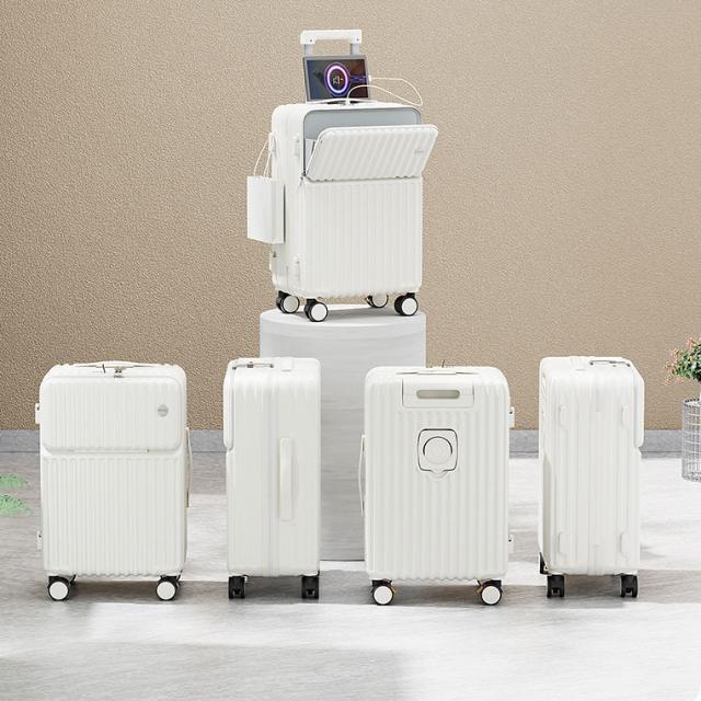 SALE 数量に限り スーツケース ストッパー付き 機内持ち込み 防災セット mサイズ フロントオープン カップホルダー type-C USBポート付き 2泊3日 大きい 軽い 大容量 静音 丈夫 耐衝撃 キャリーバッグ 多機能 かわいい 修学旅行 キャリーケース 前開き 3泊4日_13