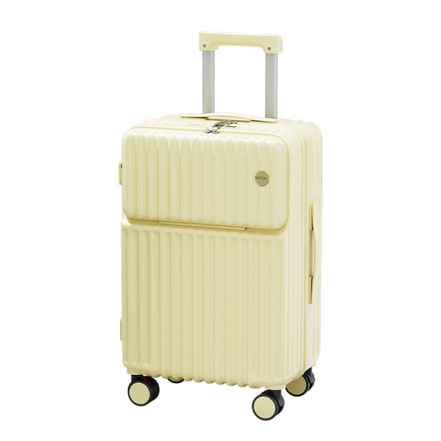 SALE 数量に限り スーツケース ストッパー付き 機内持ち込み 防災セット mサイズ フロントオープン カップホルダー type-C USBポート付き 2泊3日 大きい 軽い 大容量 静音 丈夫 耐衝撃 キャリーバッグ 多機能 かわいい 修学旅行 キャリーケース 前開き 3泊4日_16