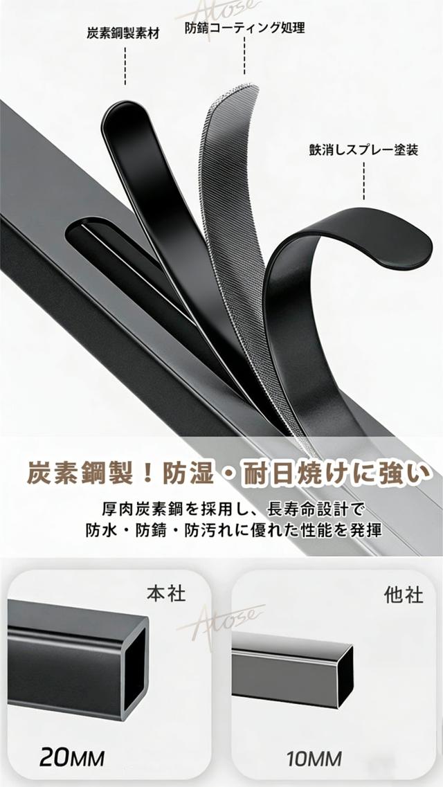 折り畳み室内物干し 物干しスタンド 屋外 風に強い 多機能物干し台 屋内 室内洗濯物干し 折りたたみ コンパクト キャスター付き 物干し竿 布団干し タオルハンガー 靴掛け付き ステンレス 頑丈 防錆 掛け 布団 梅雨対策 外干し 引越し 組立不要 高さ調節_14