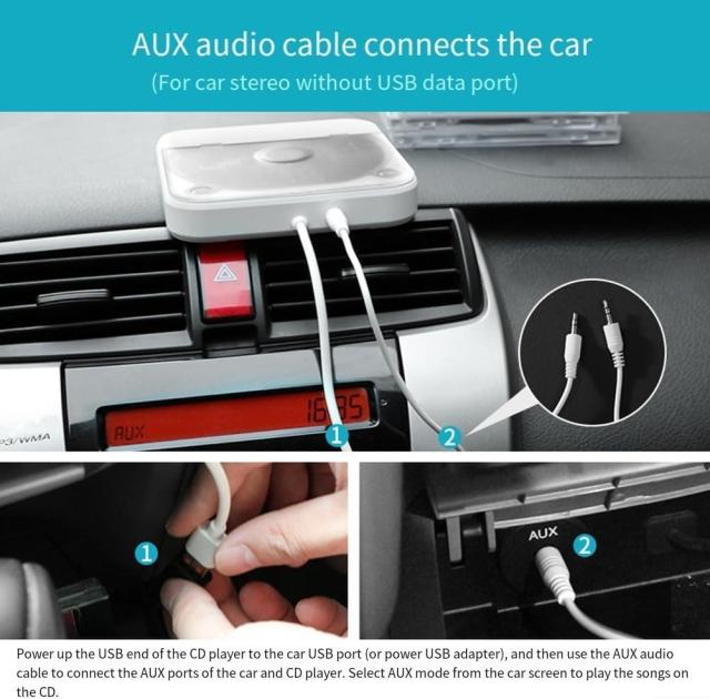 車用CDプレーヤー USB接続 高音質 音楽再生 外付け デコード不要