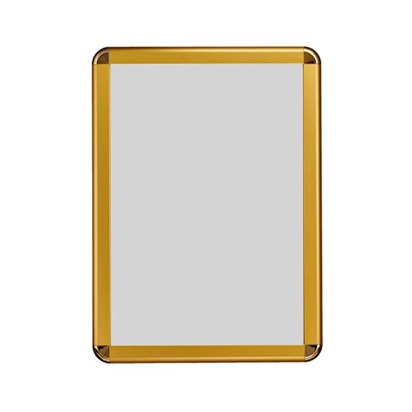 ポスターフレーム ポスター額 B1 壁付け 四辺開閉式 ポスターグリップ PG-44R ツヤ無ゴールド(梨地調) 屋内用 R型 店舗 看板 ポスター