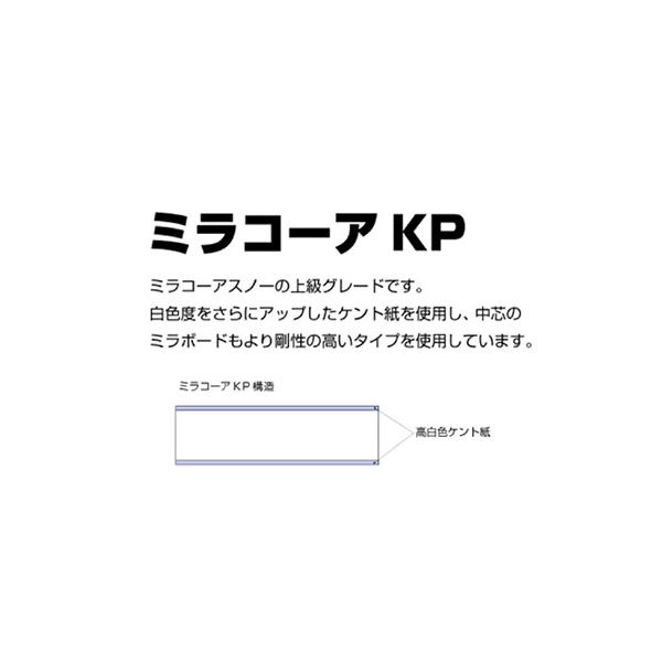 ミラコーアKP 5mm厚 3×6判 紙貼り 35枚梱包 スチレンボード JSP 模型 建築 POP ホビー DIY_1