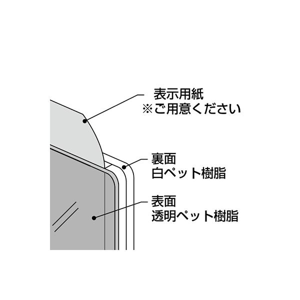 屋内用表示スタンド 868-18A(B4縦用) 片面 ユニット UNIT 店舗用品 オフィス用品 案内板_4