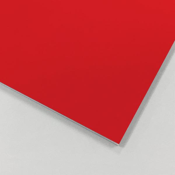 アルミ複合板 カラーアートパネル 赤 3mm 3X6 (910X1820mm) 5枚 AP-823CS カラー／サービス塗装 看板 アルミパネル