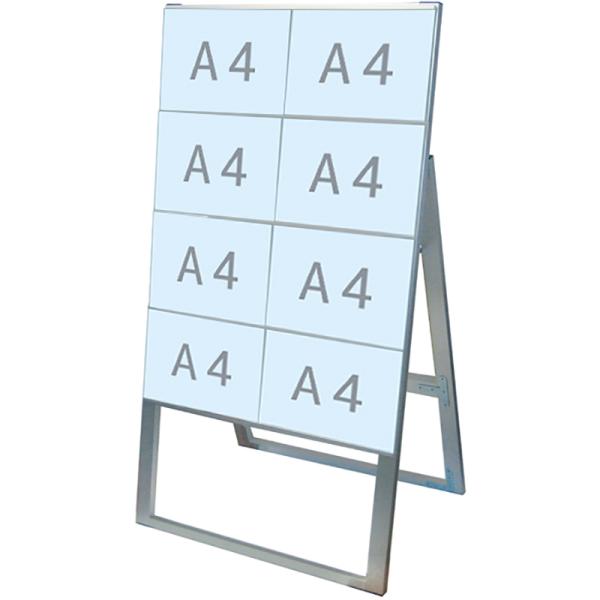 看板 スタンド看板 立て看板 カードケーススタンド 屋外 ポスター 店舗看板 常磐精工 A4横8片面ハイタイプ CCSK-A4Y8KH