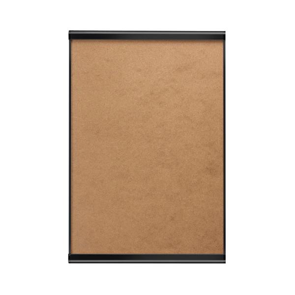 ポスターフレーム ポスター額 A2 壁付け 四辺開閉式 ポスターグリップ PG-32R ツーオープン ツヤ無ブラック 屋内用 R型 店舗 看板その他画材