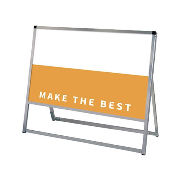 看板 スタンド看板 立て看板 バリウススタンド看板 900×450 片面シルバー VASKAP-900×450K 印刷なし a型 屋外 店舗 常磐精工 12,012円