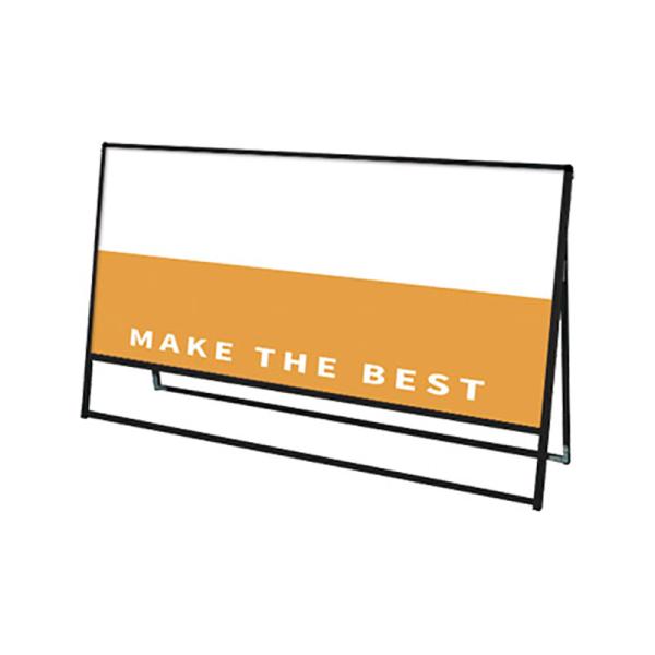 看板 スタンド看板 立て看板 バリウススタンド看板 1800×900 片面ブラック BVASKAP-1800×900K 印刷なし a型 屋外 店舗 常磐精工