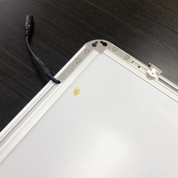 LEDライトパネル ポスターフレーム A2 ラウンドコーナー R型 調光器付き 薄型 電飾看板 内照 展示会 店舗用看板 壁掛け看板