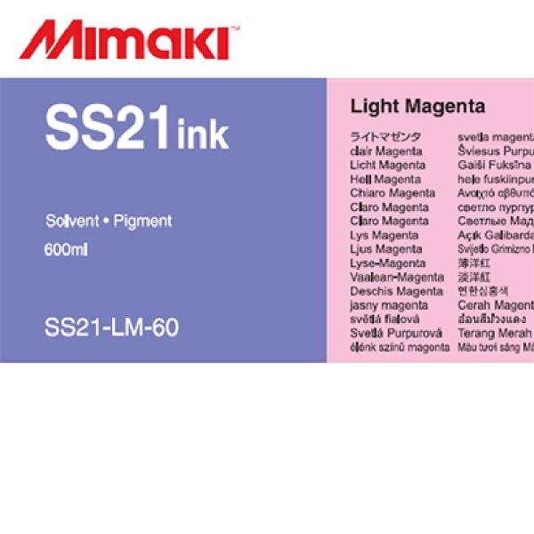ミマキエンジニアリング インク Mimaki SS21 SS21-LM-60 ライトマゼンタ (600mlパック) 看板 サイン