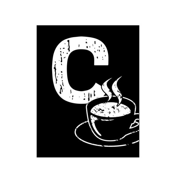 キャンバスアート インテリア アルファベット 英語 おしゃれ 壁掛け CANVAS Alphabet C F12 No.43214