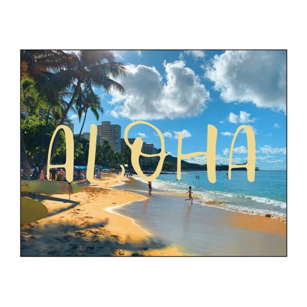 キャンバスアート インテリア ハワイ 海 おしゃれ 壁掛け CANVAS Landscape ALOHA F12 No.43204