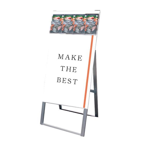 スタンド看板 a看板 店舗 ブラックパンフレットケーススタンド看板 片面 ポスター下 A1 PCSKD-A1K