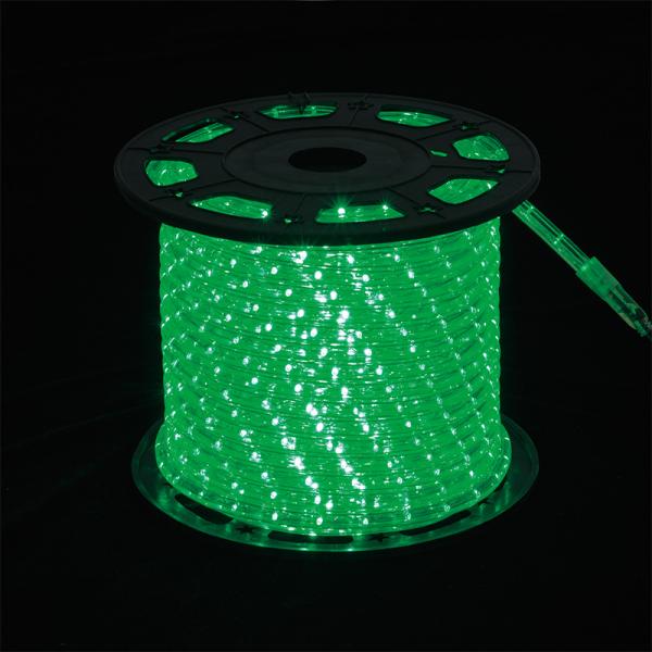 LEDテープライト イルミネーション 屋外 LED 360°発光ロープライトII グリーン 60755GRN
