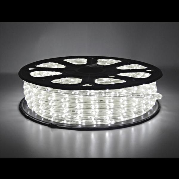 イルミネーション 屋外 LEDロープライトスリム φ10mm ホワイト T0281WHT