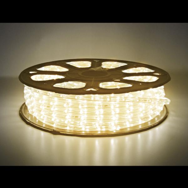 イルミネーション 屋外 LEDロープライトスリム φ10mm ウォームホワイト T0281WWH