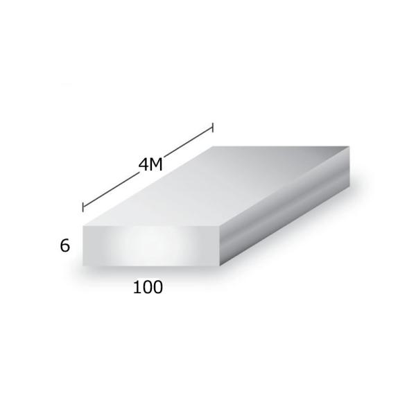 アルミフラットバー アルマイト付 シルバー t6mm×100mm×4m 平角 建材 DIY アルミ型材 非鉄金属_1