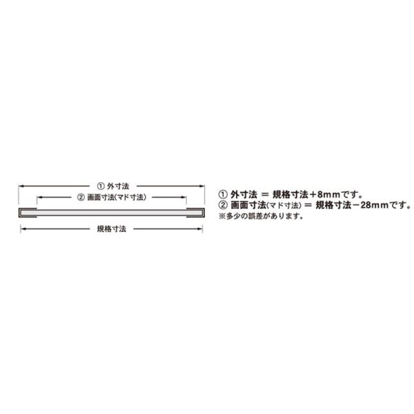ポスターフレーム ポスター額縁 アルテ A0 デカフレ IW-A0-SV シルバー 店舗 看板 ポスターパネル 便利 大判 丈夫 簡単 インテリア_8