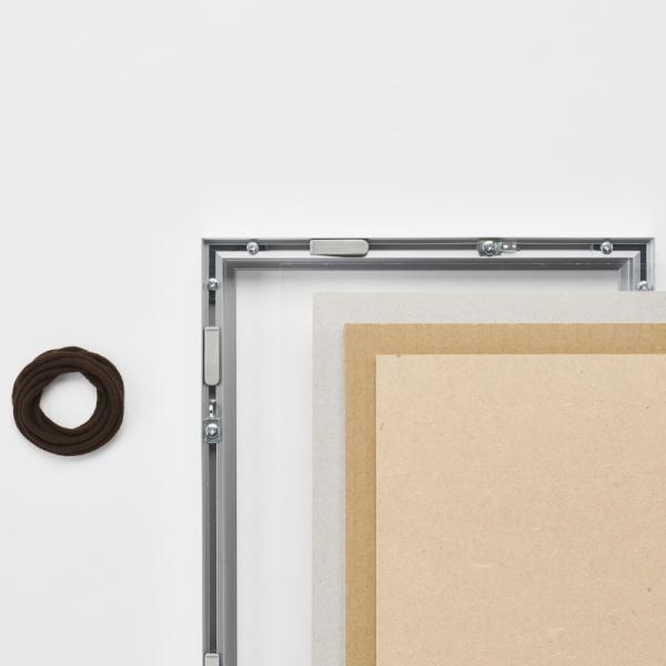 額縁 額 フレーム アルミ アルミフレーム アクリル アルナ デッサン額 FW 300角 シルバー 作品 壁 壁面 おしゃれ インテリア