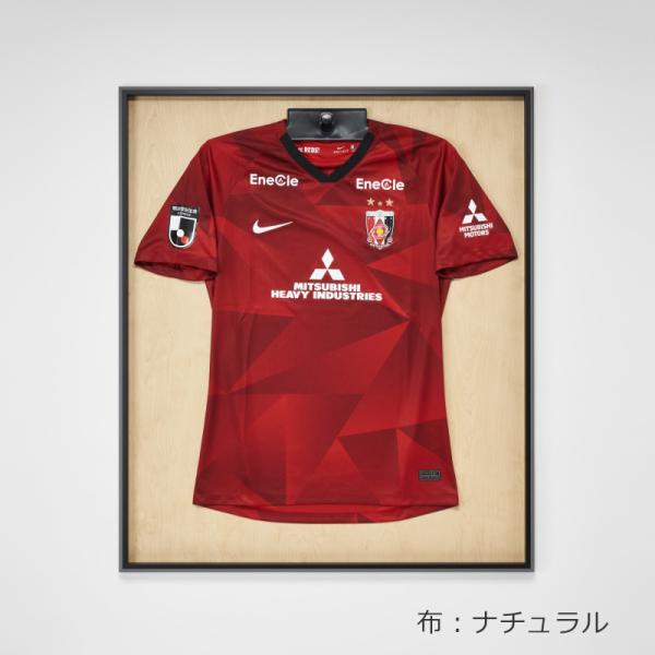 ユニフォームケース ユニフォーム額 額縁 UVカット アクリル アルナ グルアール 2.0mm (木目ボード：ナチュラル) 簡単 ハンガー付き