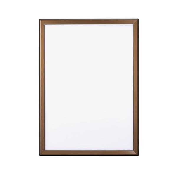 ポスターフレーム ポスター額 A2 壁付け 四辺開閉式 ポスターグリップマイター PG-32Mツヤ有ブロンズ 屋内用